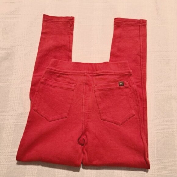 Tea Collection girls size 10 orange pull on pants, 2 back pockets EUC - Picture 4 of 6